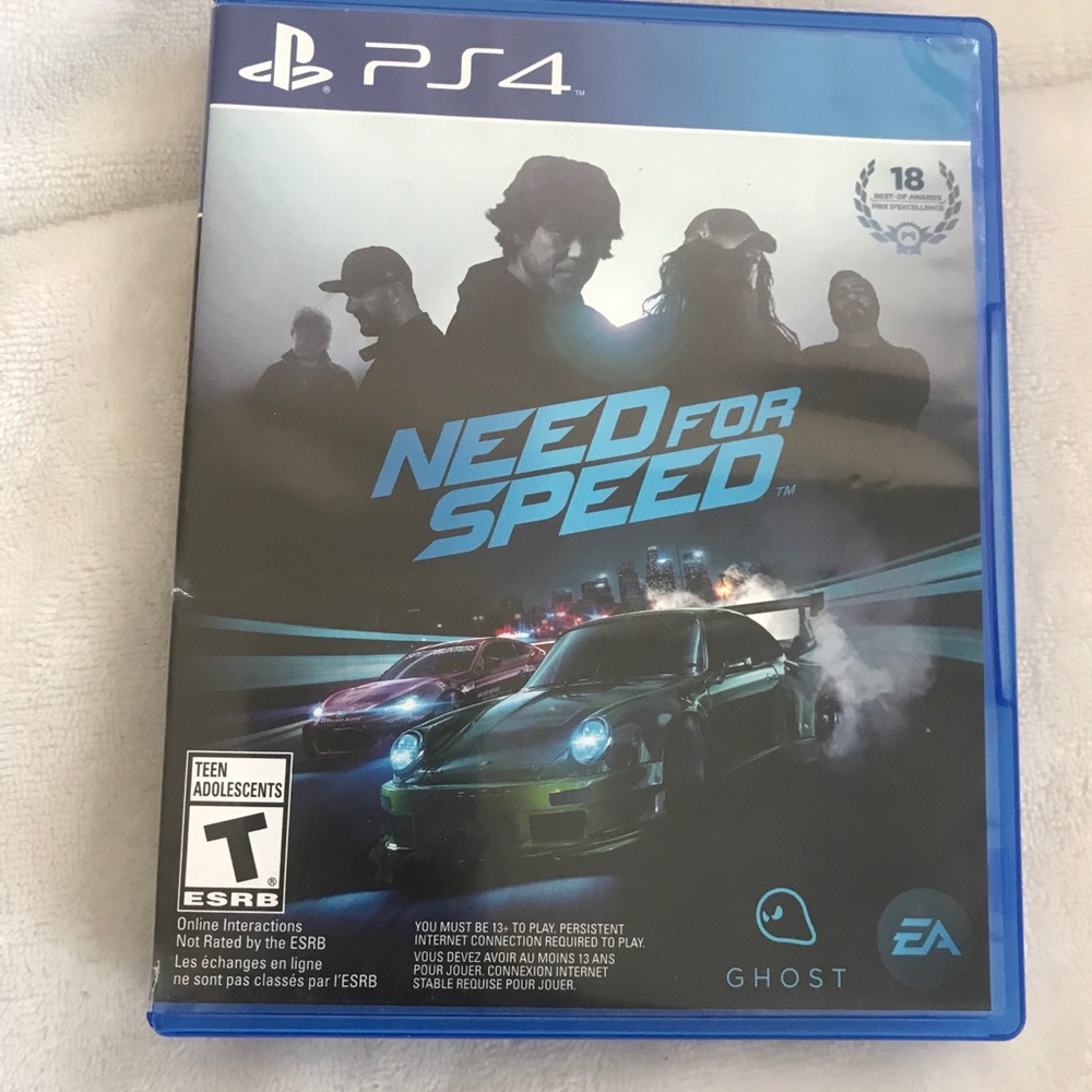 Need for speed game PS4